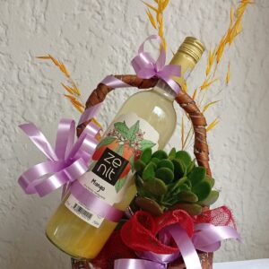 Canasta con vino
